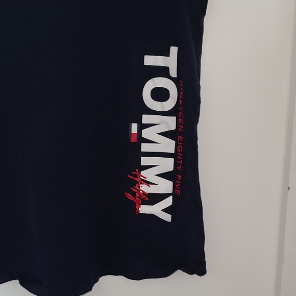 Tommy Hilfiger Men's Tank Top Navy sz M Medium GUC - Picture 2 of 5